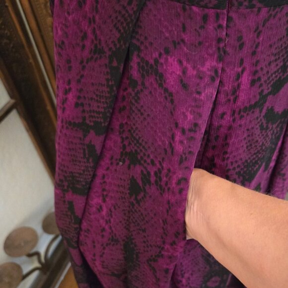 WHBM Sleeveless Pleated Halter Midi Dress, Sz 10 - Picture 11 of 15